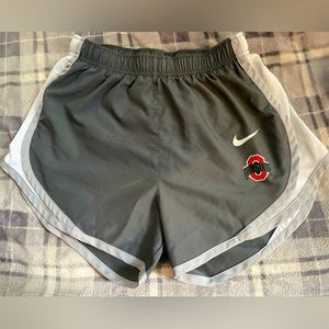 Womens Nike running shorts. Grey shorts with Ohio State Logo. Size xs